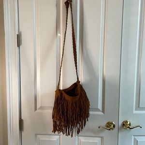 Brown boho purse